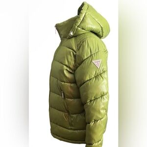 Guess Olive Puffer Jacket for Men
